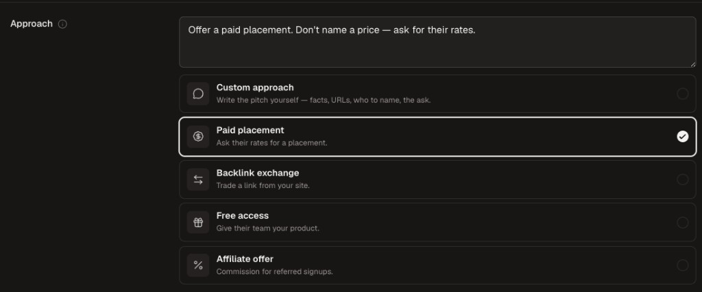 Campaign approach editor with custom and reusable outreach templates
